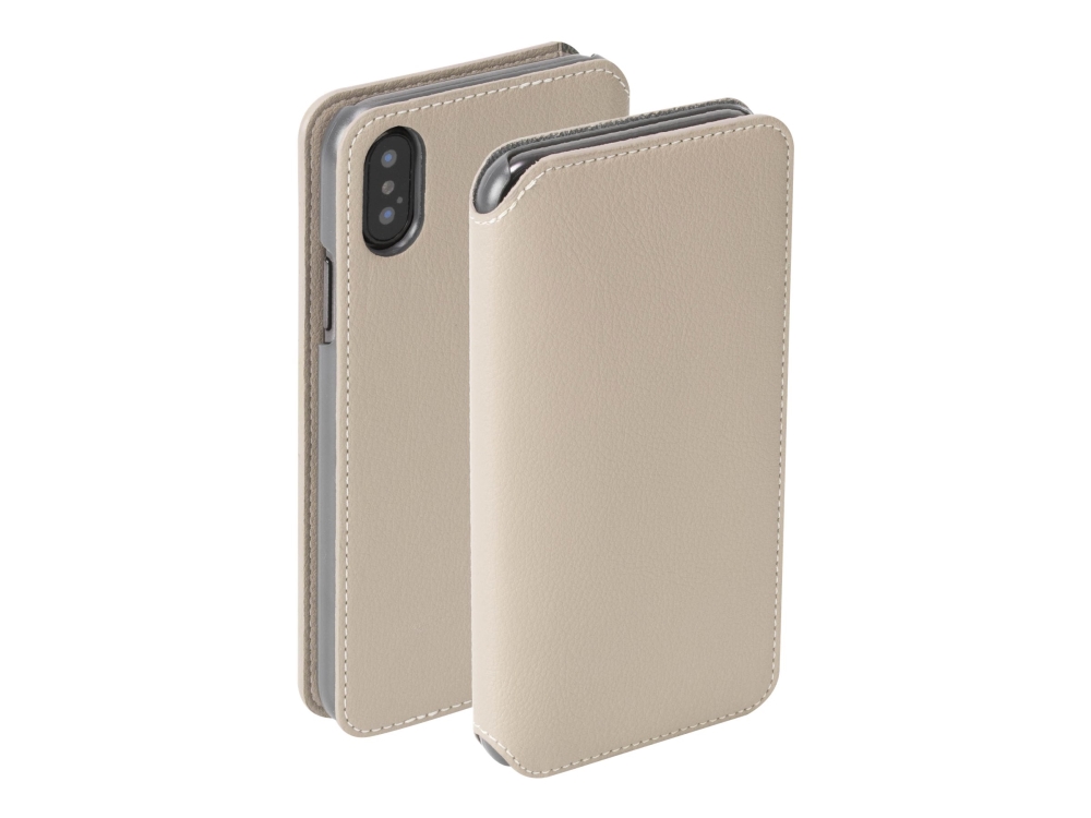 Krusell Pixbo 4 Card Slimwallet - Flipomslag Til Mobiltelefon - Beige - For Apple Iphone Xs Max