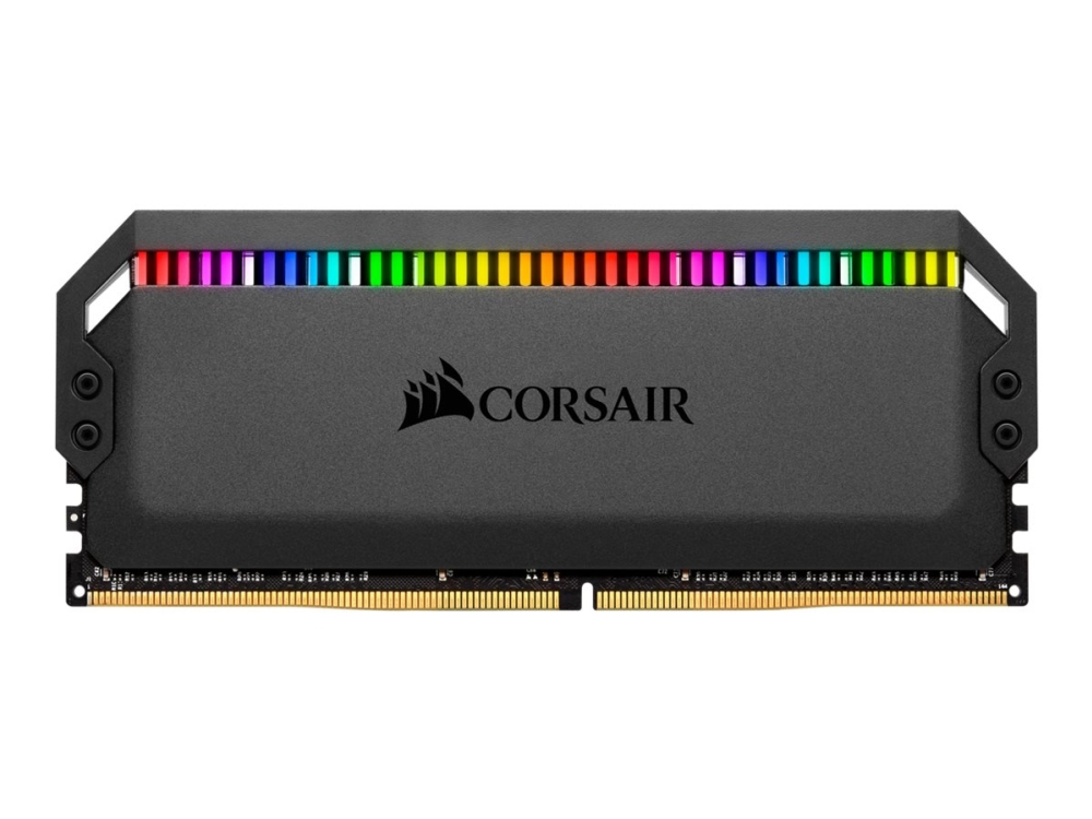 Dominator Platinum RGB (AMD edition) DDR4-3200 - 16GB - CL16 - Dual Channel (2 stk) - Intel XMP - Svart med RGB