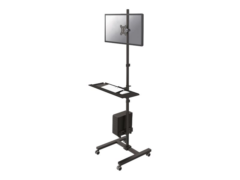 Neomounts Mobiler Arbeitsplatz, Schwarz, 8 Kg, 25,4 Cm (10"), 81,3 Cm (32"), 360°, China