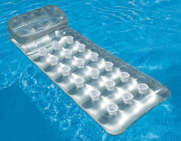 Intex 58894EU, Grå, Badmadrass, Monokromatiskt, Vinyl, Man / Kvinna, 100 kg | Utomhusleksaker - Glasögon & Dykmaske - Badluftsmadrasser | GameStuff