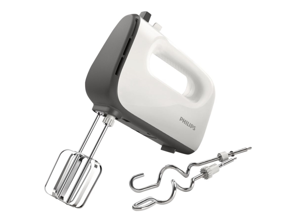 Håndmixer Philips Viva Collection HR3740 med turbofunktion - hvid/kashmeregrå
