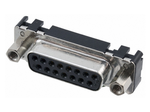 Harting 09 66 255 6511, D-Sub 2, Schwarz, Metallisch, Stahl, Thermoplastisches Harz, Kupferlegierung, 10 Mo, 1000 V