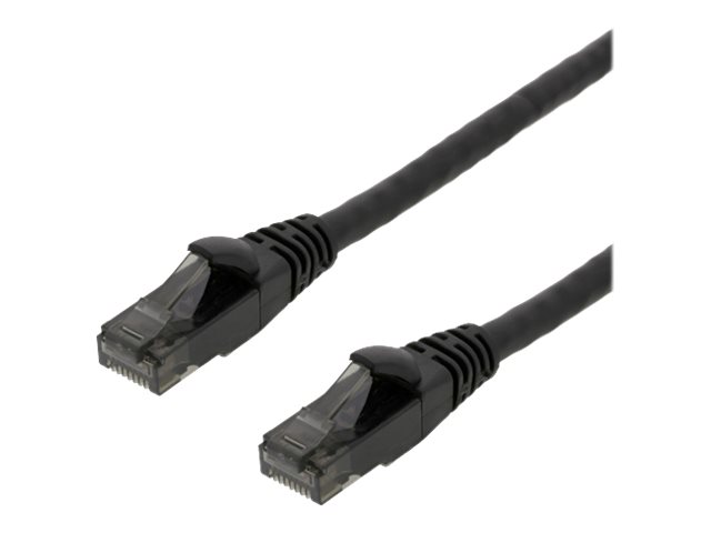 Deltaco - Patchkabel - Rj-45 (Stecker) Auf Rj-45 (Stecker) - 50 Cm - Utp - Cat 6 - Halogenfrei, Vergossen, Knotenfrei, Verseilt - Schwarz