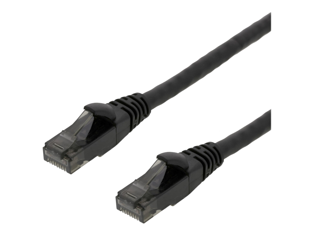 Deltaco - Patchkabel - Rj-45 (Stecker) Auf Rj-45 (Stecker) - 1,5 M - Utp - Cat 6 - Halogenfrei, Vergossen, Knotenfrei, Verseilt - Schwarz