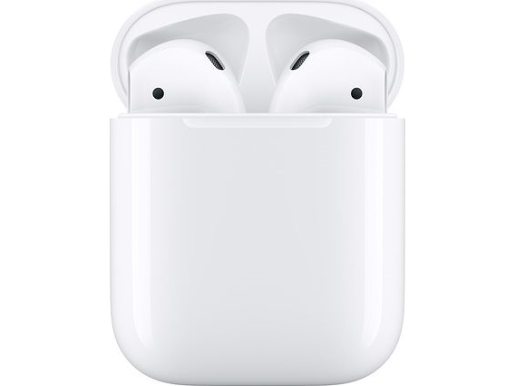 Apple AirPods - 2.generation (2019) - ægte trådløse med - ørespids - Bluetooth - Hvid | Lightning Charging Case