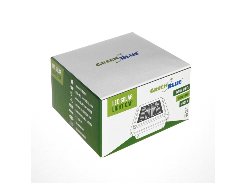 GREENBLUE GB127 GreenBlue GB127 LED-pylväs aurinkolamppu 80x80 kirjekuori katos