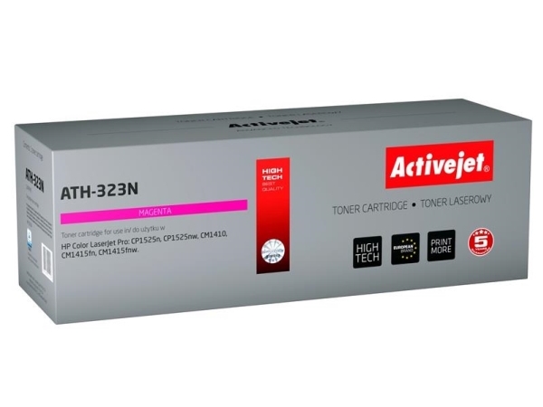Activejet Ath-323N Tonerkartusche (Ersatz Für Hp 128A Ce323a Höchste 1300 Pages Magenta), 1300 Seiten, Magenta, 1 Stück(E)