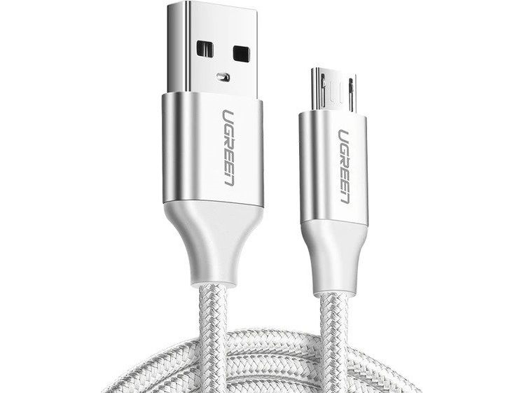 Ugreen Qc 3.0 2.4A Micro Usb-Kabel 1M (Weiß)