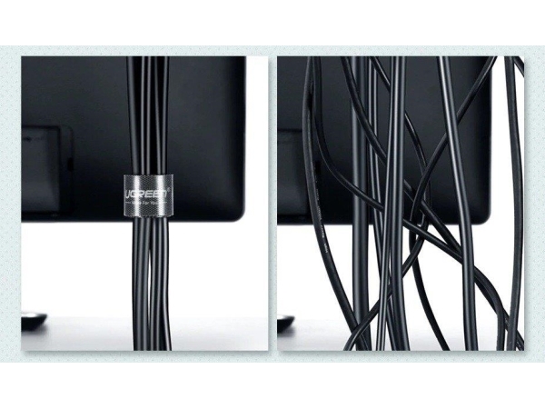 Ugreen Lp124 Kabelorganisation (Klettverschluss), 5M (Schwarz)