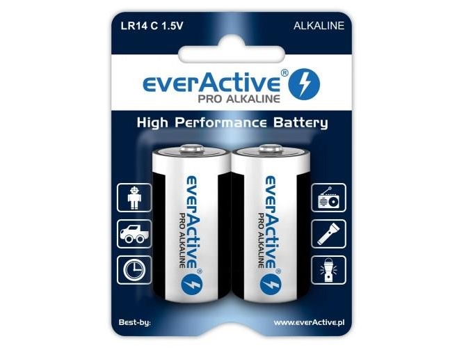 Everactive Pro Alkaline Batterien Lr14 C - Blister 2 Stk.