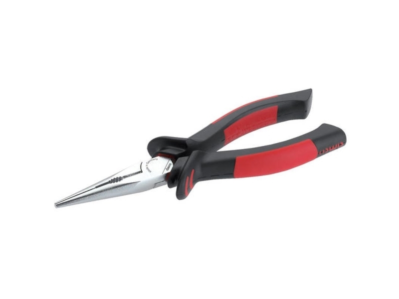 Cimco 10 0214, Nåletang, Stødresistent, Pu Plast, Stål, Plast, Sort, Rød, 160 Mm