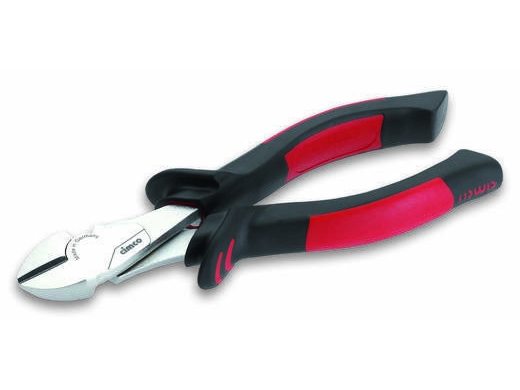 Cimco 10 0526 Diagonal Tang Stødresistent Pu Plast Stål Plast Sort Rød 160 Mm