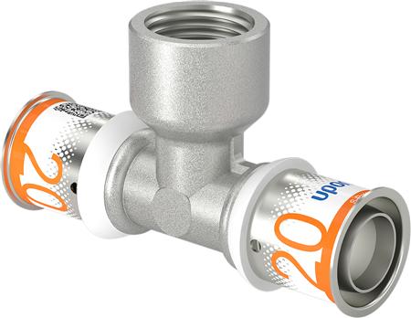 Mlc-Press-T-Stück Mf. 20-1/2-20 - Für Fußbodenheizung Und Warmwasser- Und Heizkörpersysteme
