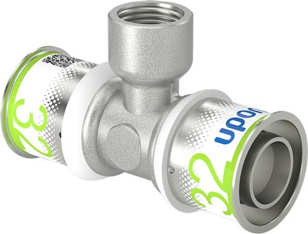 Uponor Mlc Druck-T-Stück 32-1/2'-32 - Für Fußbodenheizung Und Warmwasser- Und Heizkörpersysteme