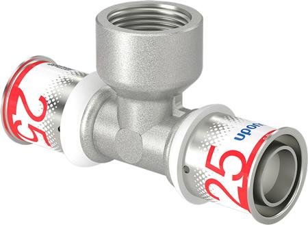 Mlc-Press-T-Stück Mf. 25-3/4-25 - Für Fußbodenheizung Und Warmwasser- Und Heizkörpersysteme
