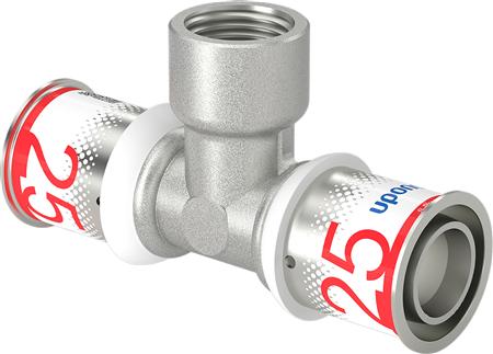 Mlc-Press-T-Stück Mf. 25-1/2-25 - Für Fußbodenheizung Und Warmwasser- Und Heizkörpersysteme