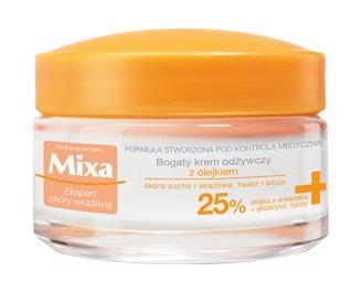 Mixa Expert Sensitive Skin Rich Nourishing Cream With Oil For Sensitive And Dry Skin 50Ml