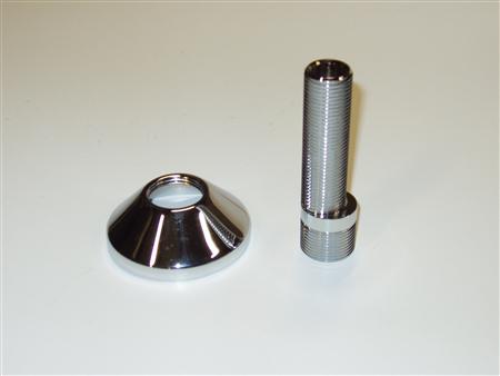 Csslr Plus excentrisk skruvkoppling 3/4 x 1/2 utvändig och 1/2 invändig gänga - längd 90 mm - inklusive 3/4 förkromad rosett | VVS Artiklar - Badrum - Amatures och reservdelar | GameStuff