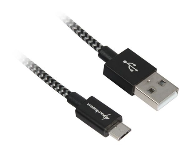 Sharkoon Usb 2.0 Kabel Usb-A> Micro-Usb B - Kabel - Digital/Daten