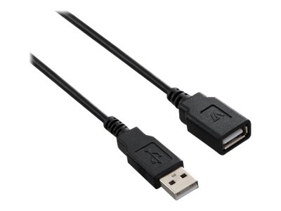 V7 - Usb Forlængerkabel - Usb (Han) Til Usb (Hun) - 1.8 M - Sort