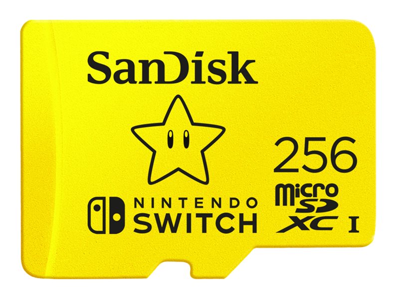 Sandisk Nintendo Switch - Flashhukommelseskort - 256 Gb - Uhs-I U3 - Microsdxc Uhs-I - For Nintendo Switch