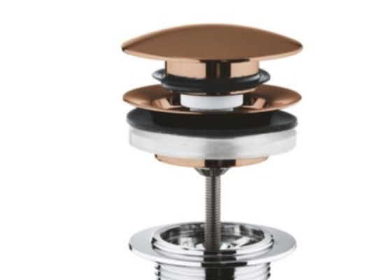 Grohe Push-Up Bodenventil Gebürstet Warm Sunset