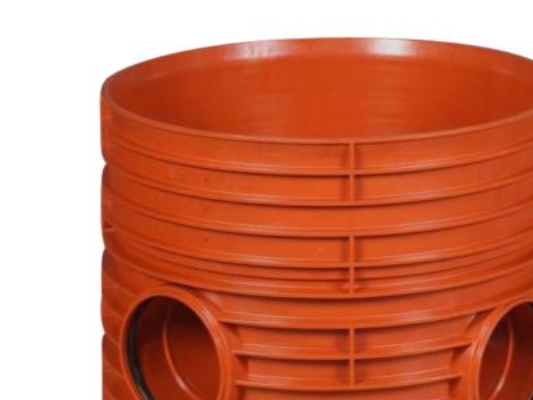 Rense-inspbrønd 600-160mm T4 - lige gennemløb og h. tilløb 90° for glat rør. Kaczmarek