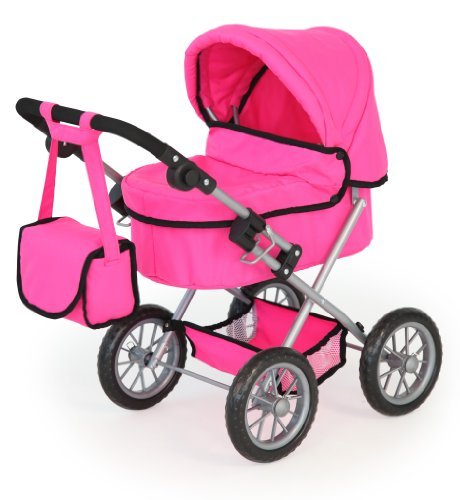 Bayer Design Trendy Dukkevogn Med Pusletaske, Cerise