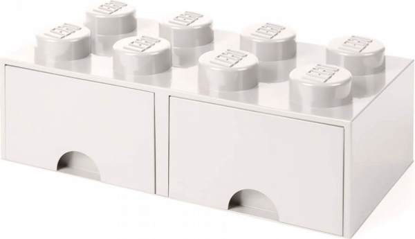 Lego Brick Schublade 8 Weiß