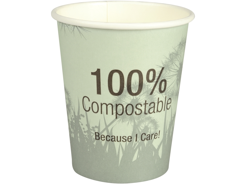 Kaffemugg Maskros 24cl CPLA/pap 8oz 50st/pack - (50 x 20 förpackningar) | Catering - Engångsservis - Bägare & Koppar | GameStuff