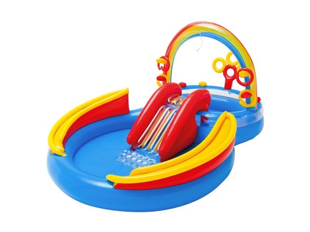 Intex Rainbow Ring Legepool, 175L, 206L, 297x193x135 cm