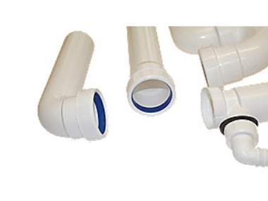 Pp Wasserschleuse 50Mm Weiß,Mit - 1 Zusatzbolzen U/Rensp