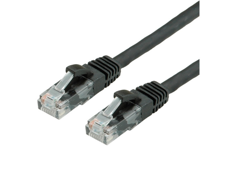Value 20M Utp Cat.6A, 20 M, Cat6a, U/Utp (Utp), Rj-45, Rj-45, Schwarz