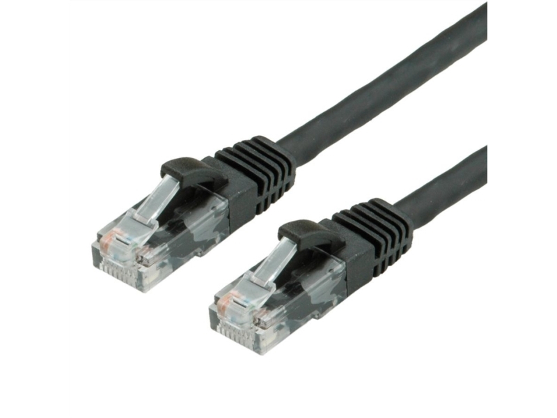 Value Cat6a 1.5M, 1,5 M, Cat6a, U/Utp (Utp), Rj-45, Rj-45, Schwarz