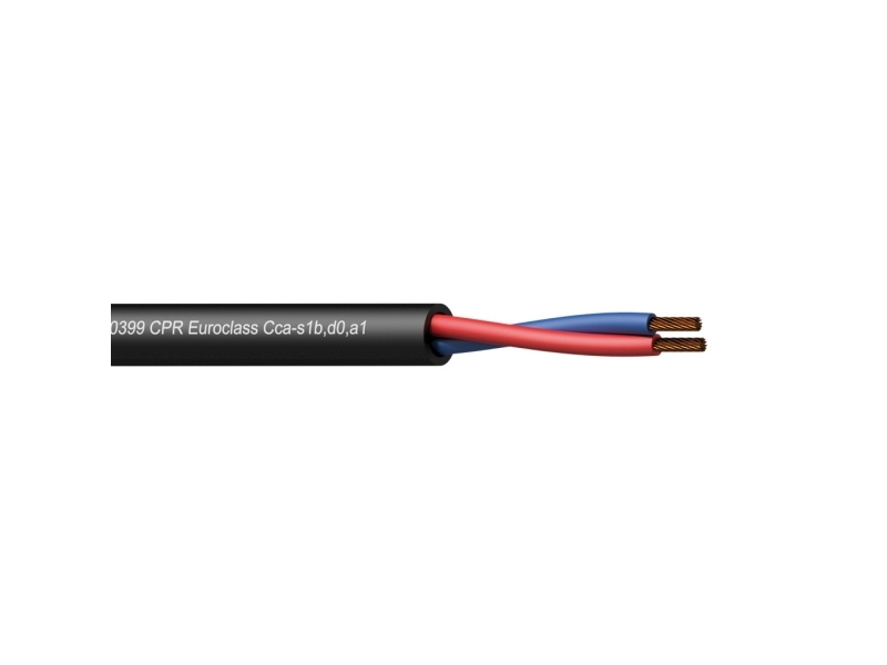 Przewód Procab Cls215-Cca/1 Loudspeaker Cable - 2 X 1.5 Mm² - 16 Awg - En50399 Cpr Euroclass Cca-S1b,D0