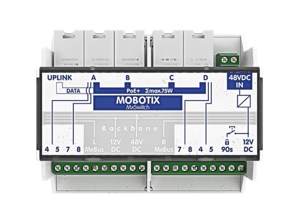 Mobotix Mx-Switch1 Mxswitch Til Montering På Din-Skinne