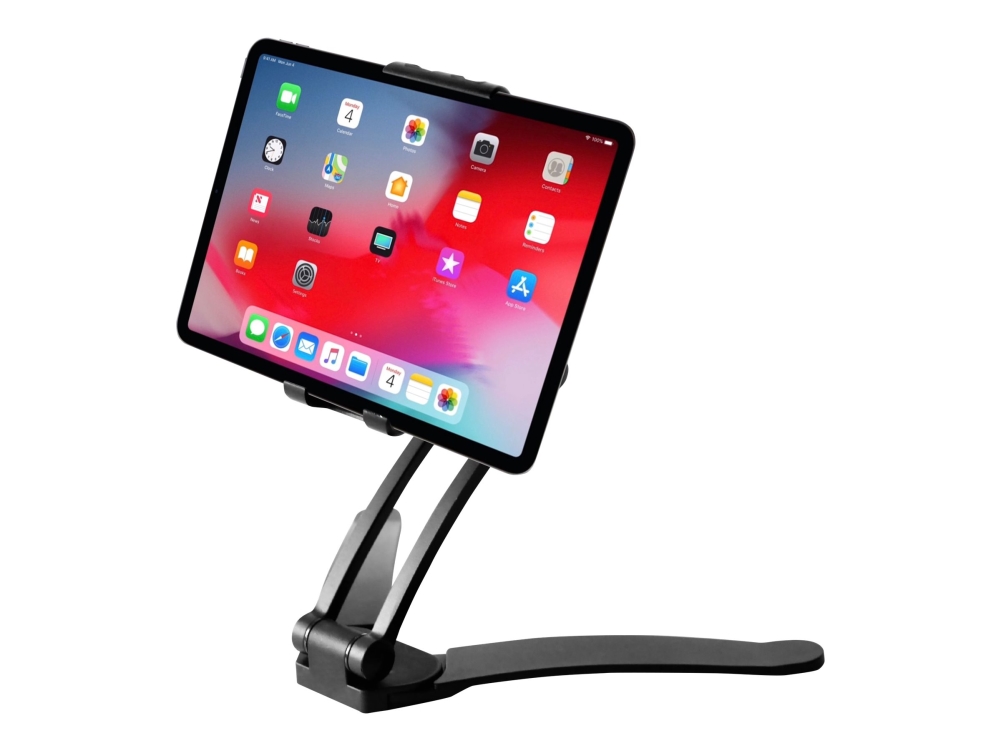 desire2 Portable Tablet Mount - Beslag - justerbar arm - for tablet - aluminiumlegering - sort - vægmonterbar