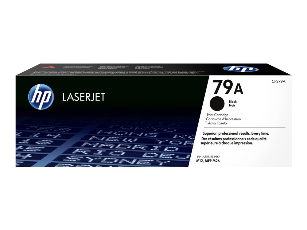 Hp 79A - Sort - Original - Laserjet - Tonerpatron (Cf279a) - For Laserjet Pro M12a, M12w, Mfp M26a, Mfp M26nw