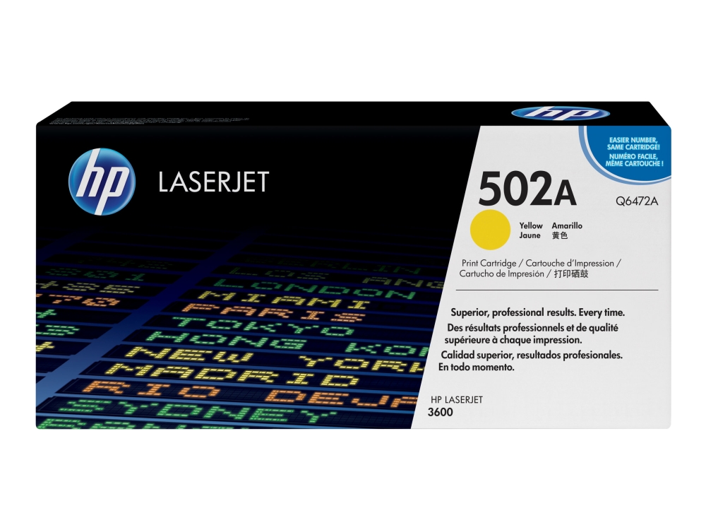 Hp 502A Gelb Original Laserjet Tonerkartusche, 4000 Seiten, Gelb, 1 Stück(E)