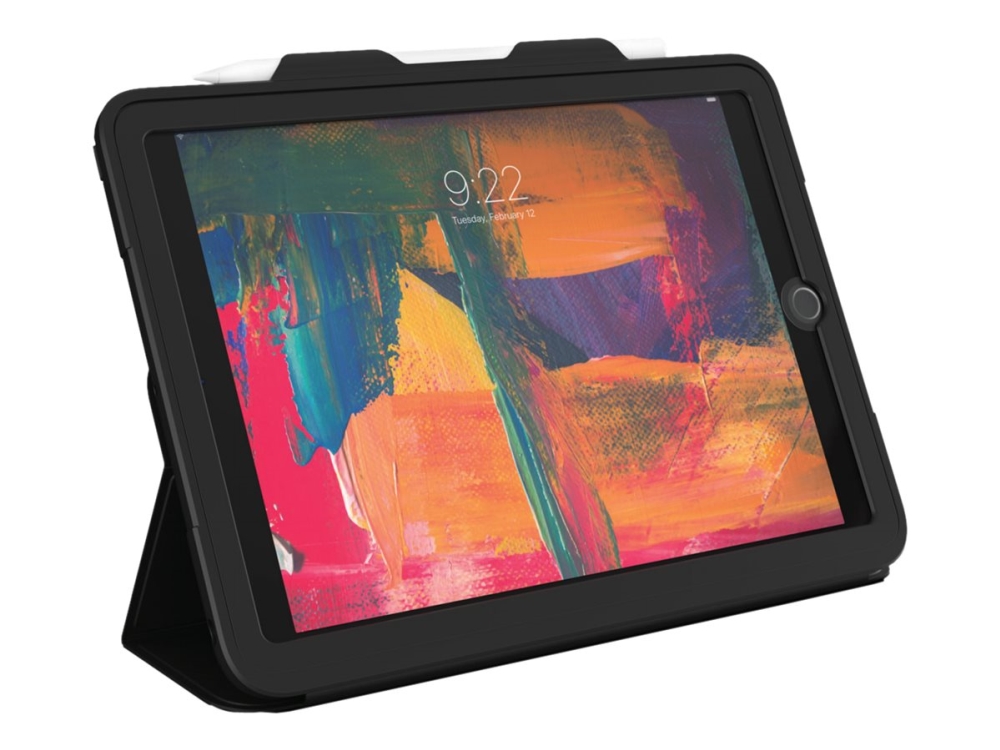 Zagg Rugged Messenger - Beskyttende Kasse Flipomslag Til Tablet - Grov - Silicone - Sort - 9.7" - For Apple 9.7-Inch Ipad (5. Generation, 6. Generati