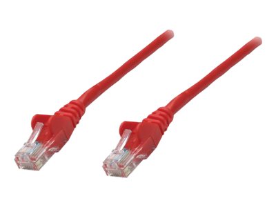Intellinet Network Patch Cable, Cat6, 0.25M, Red, Cca, U/Utp, Pvc, Rj45, Gold Plated Contacts, Snagless, Booted, Lifetime Warranty, Polybag - Netværk