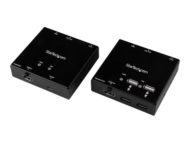 Startech.Com Hdmi Über Cat6 Extender Mit 4 Port Usb - 1080P - 50M, Av-Sender & -Empfänger, 50 M, Kabelgebunden, Schwarz
