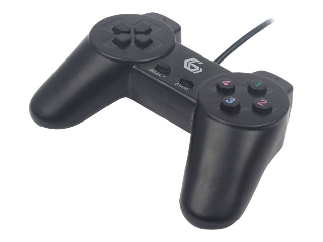 Gembird Jpd-Ub2-01, Gamepad, Pc, D-Pad, Kabelgebunden, Usb 2.0, Schwarz