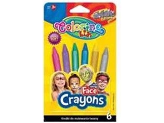 COLORINO KIDS veido dažai Metallic, 6 spalvos, 65917PTR