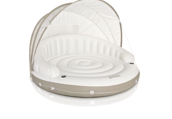 Intex 58292, Beige, Hvid, Flydende ø, Monokromatisk, Vinyl, 200 kg, 199 cm