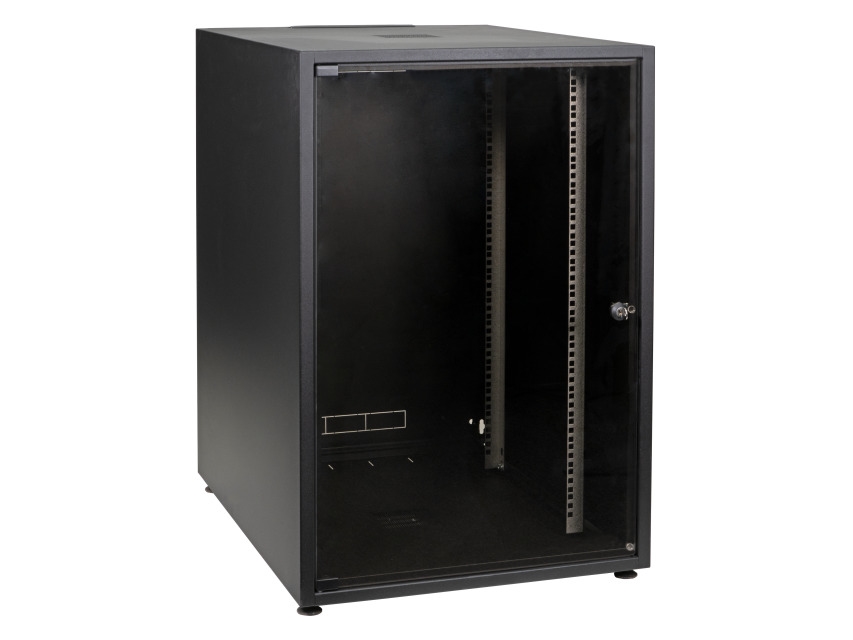 EFB Elektronik OFF-1566TS.V1RW, Fritstående reol, 15U, 38 kg, Sort