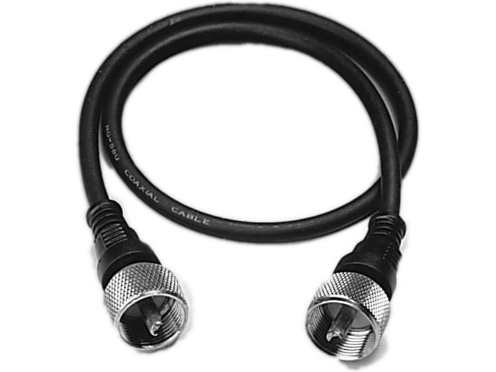 Albrecht 75820, 10 m, PL259, PL259, Hanstik, Hanstik, musta