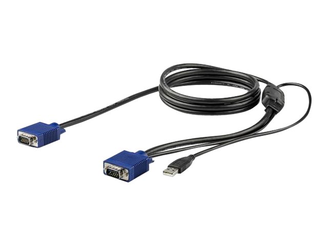 StarTech.com 6 ft. (1.8 m) USB KVM Cable for StarTech.com Rackmount Consoles - VGA and USB KVM Console Cable (RKCONSUV6) - Video/USB-kabel - mini-VGA (hane) till USB, HD-15 (VGA) (hane) - 1.8 m - för P/N: RKCONS1701, RKCONS1708K, RKCONS1716K, RKCONS17HD, RKCONS1908K, RKCONS1916K | Datortillbehör - KVM & Switchar - Tillbehör | GameStuff