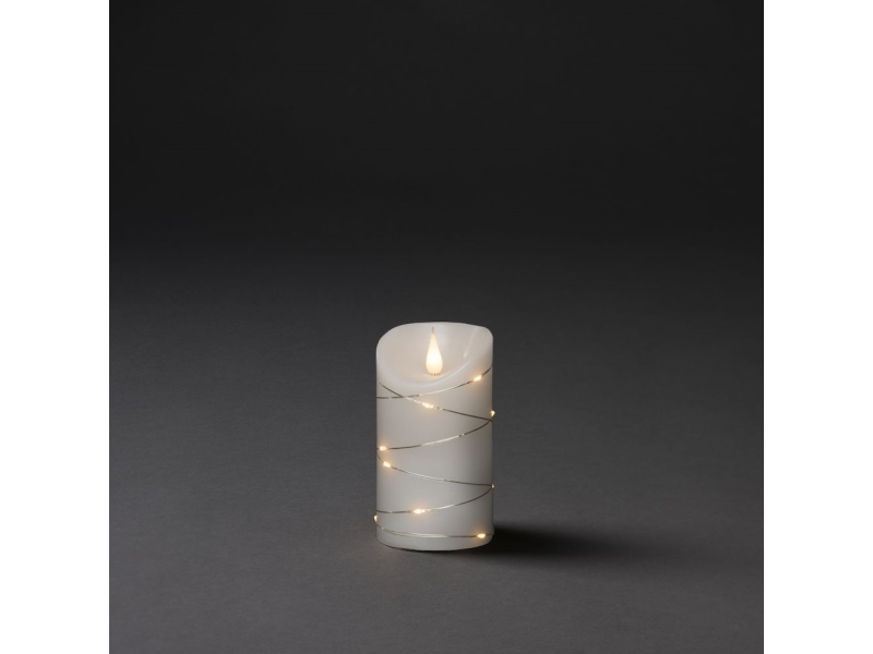 Konstsmide 1834-190, Ljusdekoration, figur, Vit, Plast, Vax, Atmosfär, IP20, Kronljuslampa | Julen - Konstgjord belysning - Kalender och adventsljus | GameStuff