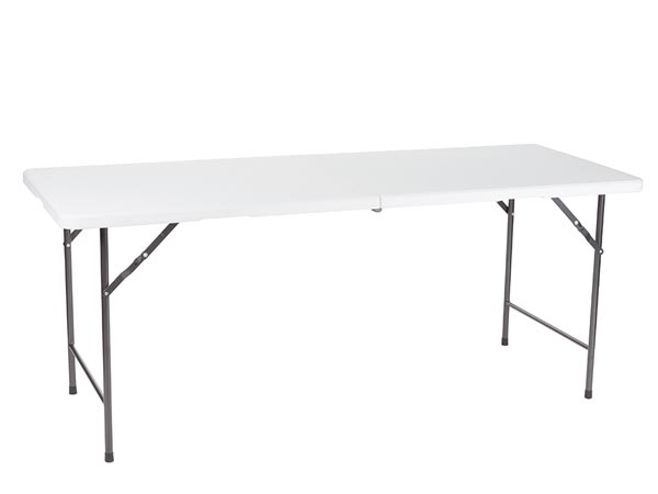 Perel Fp183, Hvid, High-Density Polyethylene (Hdpe), Stål, Rektangulær Form, 4 Ben, H-Ben, 700 Mm